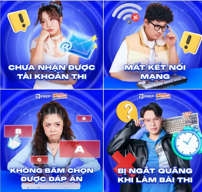 Fanpage post on common problems during the test